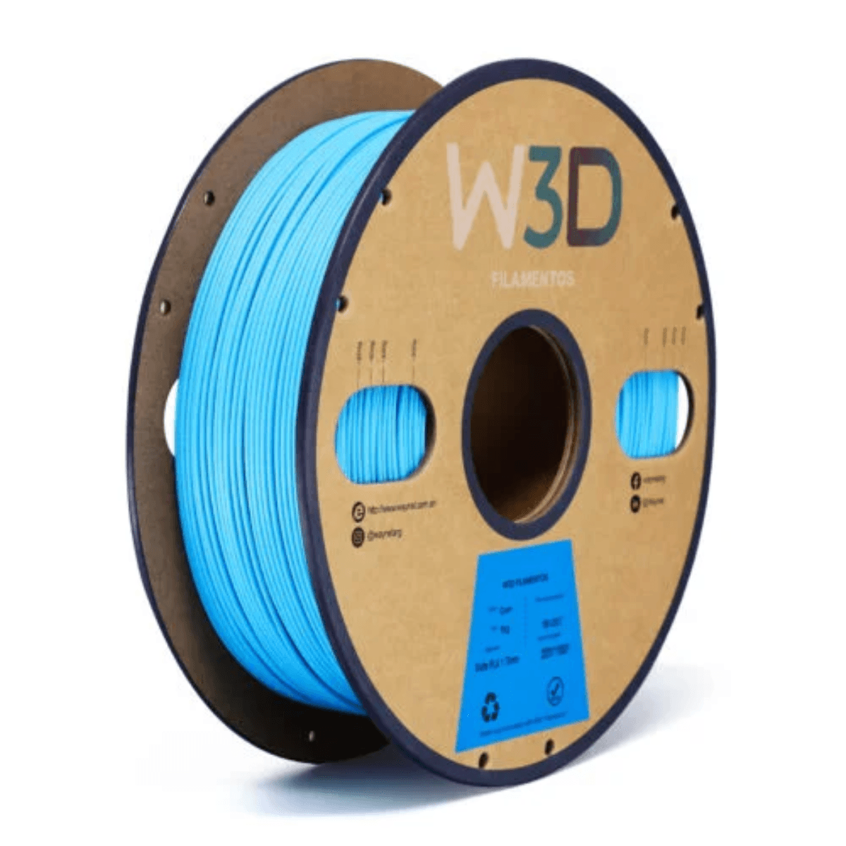 Filamento PLA Mate W3D 1kg 1,75mm