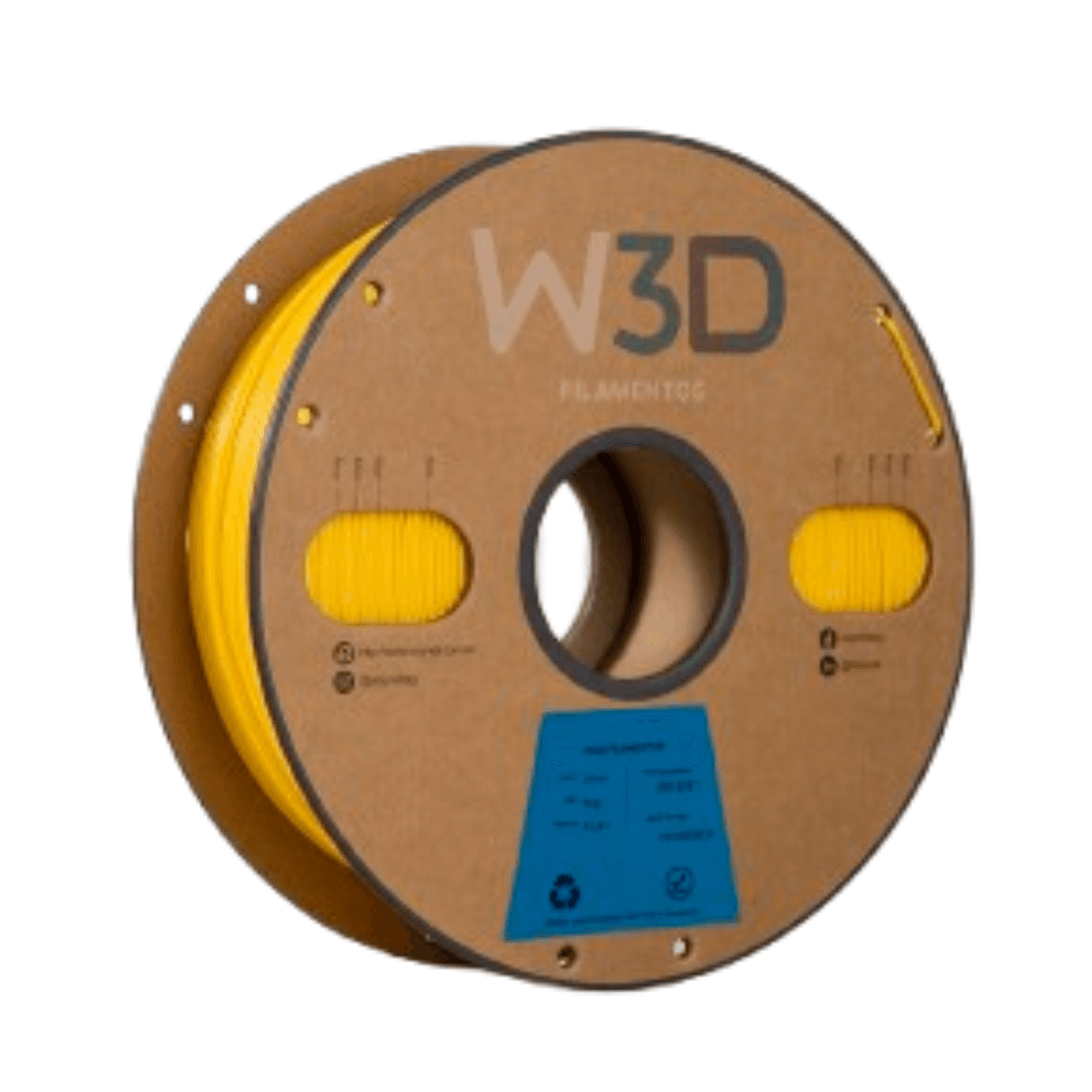 Filamento PLA+ W3D 1kg 1,75mm — amarillo