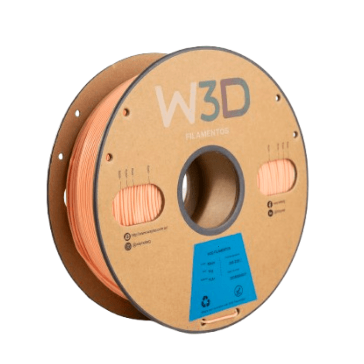 Filamento PLA+ W3D 1kg 1,75mm — Piel
