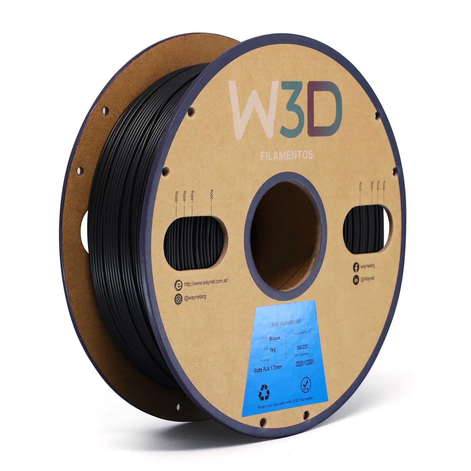 Filamento PETG W3D 1kg 1,75mm