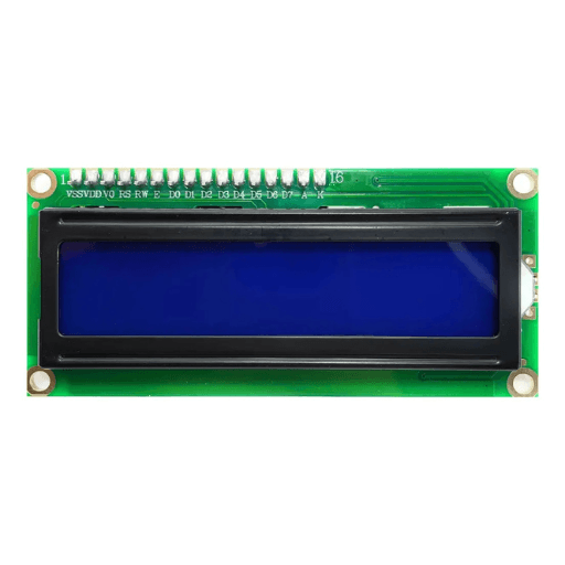Display Lcd 1602 Hd44780 Fondo Azul Texto Blanco 16x2
